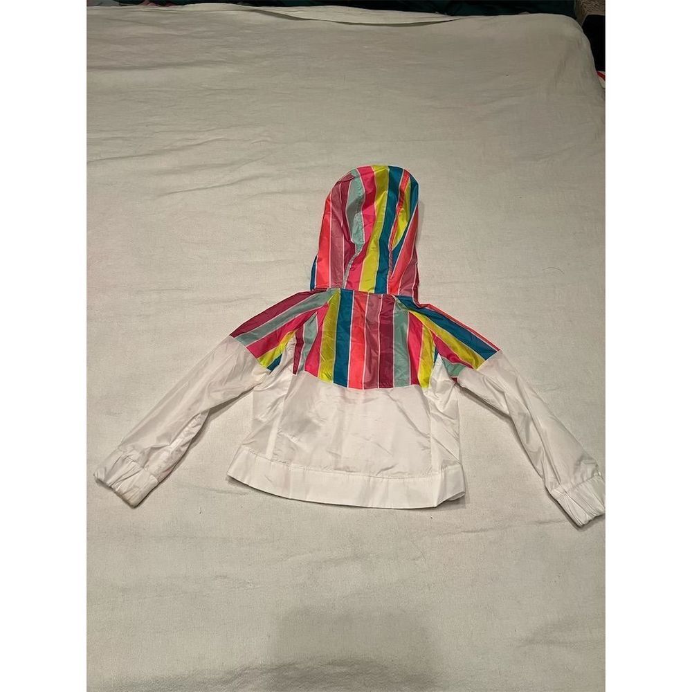 Nike‎ Kids Multicolor Striped Windbreaker Jacket Size 4 Unisex